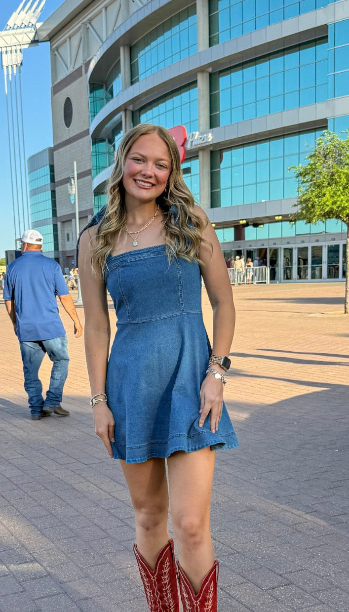 Denim Dress Harper Sisters' Boutique Denim Dress Harper Sisters' Boutique