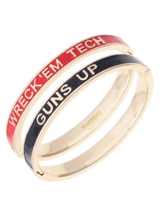 Texas Tech Double Sided Bracelet