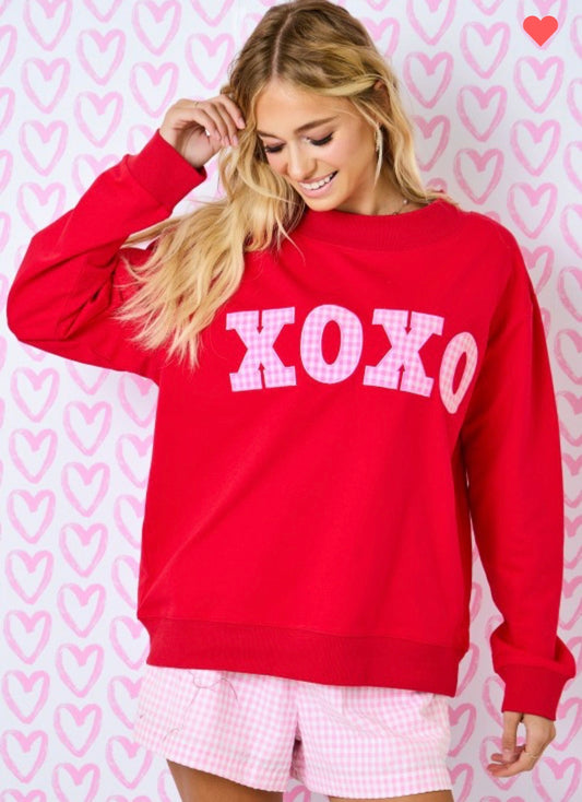XOXO Mock Neck Top