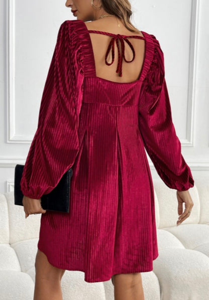 Red Velvet Dress