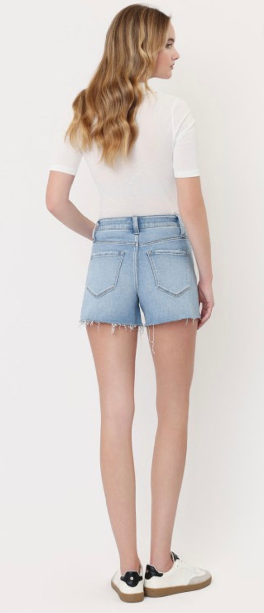Light Washed Denim Shorts